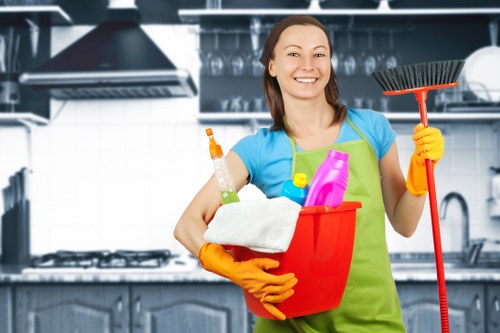 Local communal cleaning service in a Kentishtown apartment block