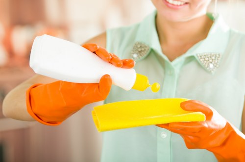 Professional cleaning of shared lobby and lift area