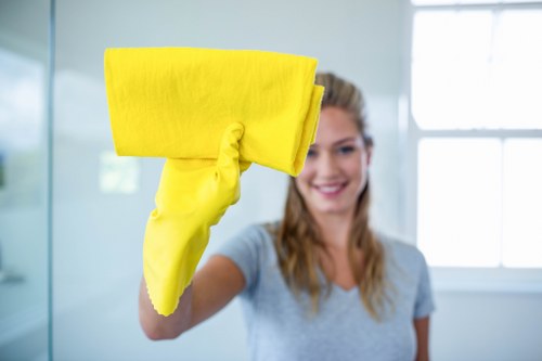 Professional cleaning of shopfront glass in Kentishtown