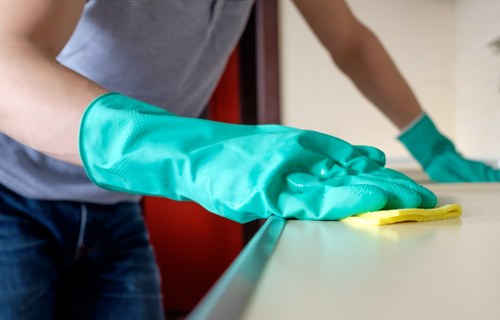 Local cleaners preparing a flat for final tenancy handover in Kentishtown
